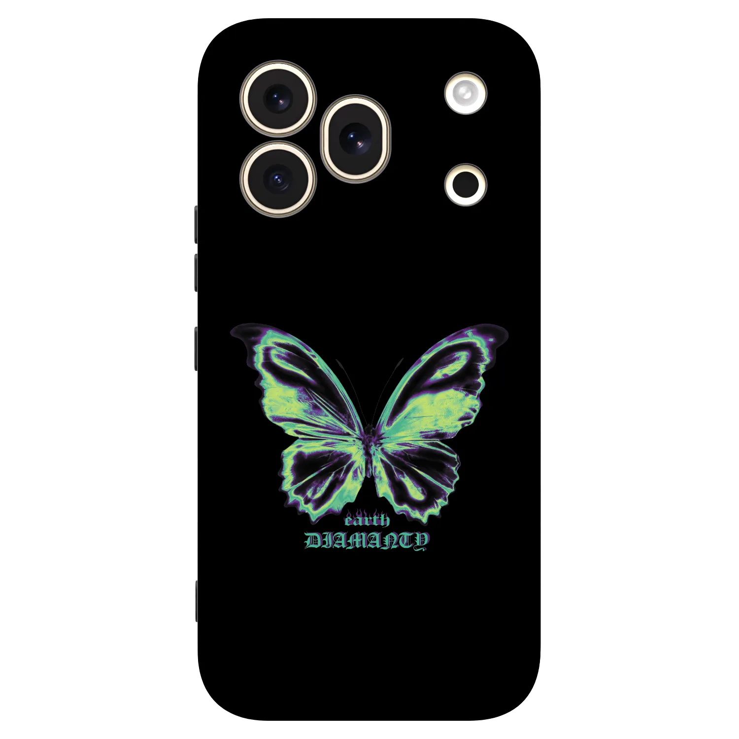 Picasee Honor 600 Pro Hülle - Schwarzes Silikon - Diamanty Blue