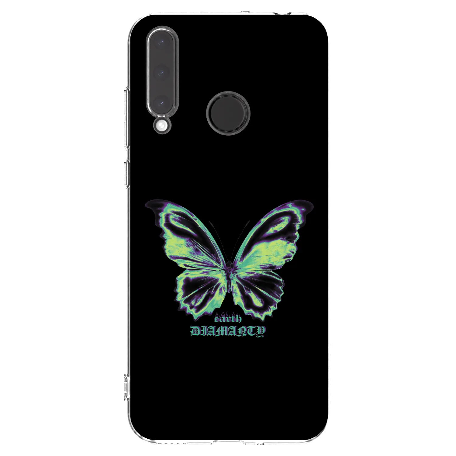Picasee Honor 20 Lite Hülle - Transparentes Silikon - Diamanty Blue