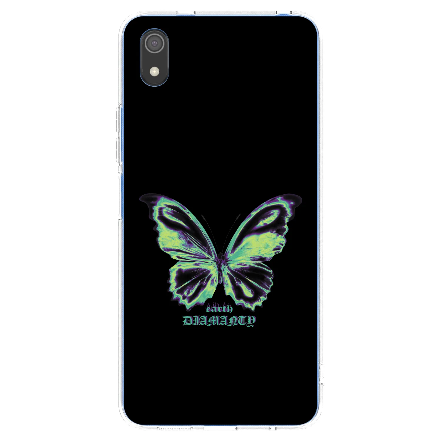 Picasee Xiaomi Redmi 7A Hülle - Transparentes Silikon - Diamanty Blue