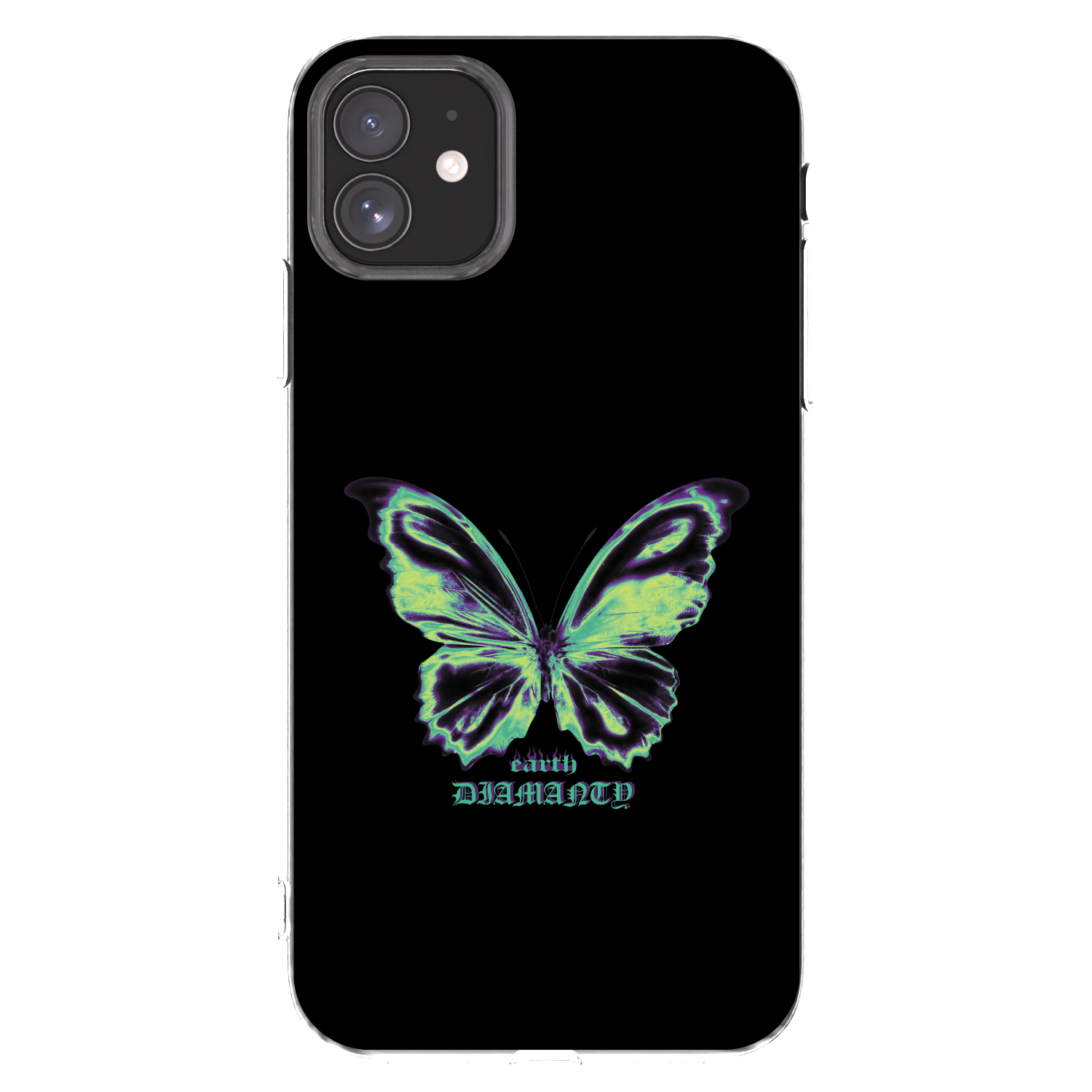 Picasee Apple iPhone 11 Hülle - Transparentes Silikon - Diamanty Blue