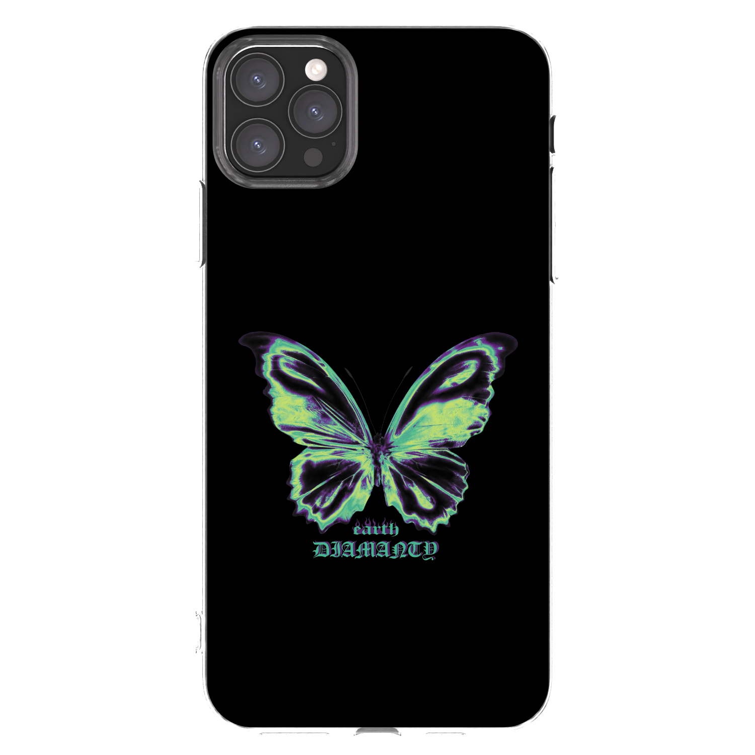 Picasee Apple iPhone 11 Pro Max Hülle - Transparentes Silikon - Diamanty Blue