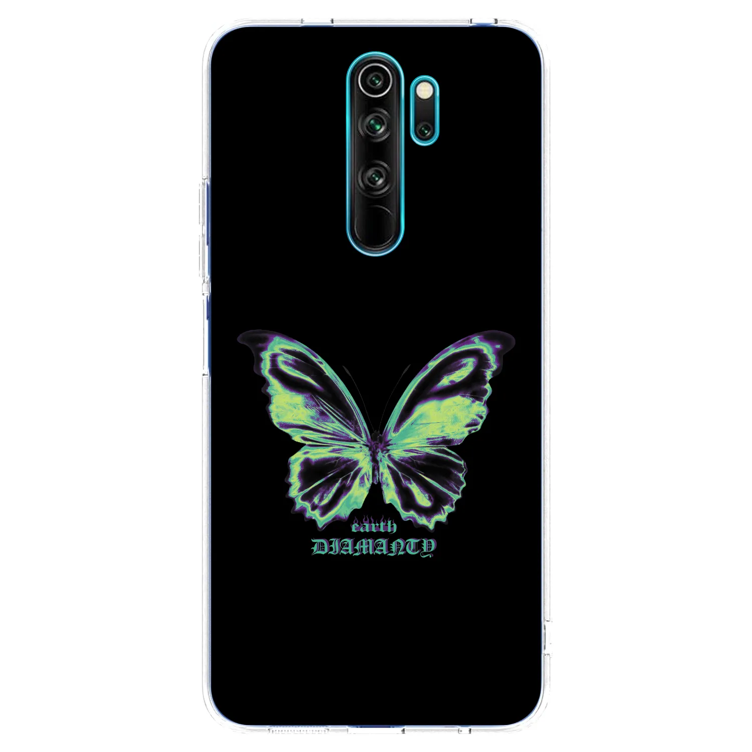 Picasee Xiaomi Redmi Note 8 Pro Hülle - Transparentes Silikon - Diamanty Blue