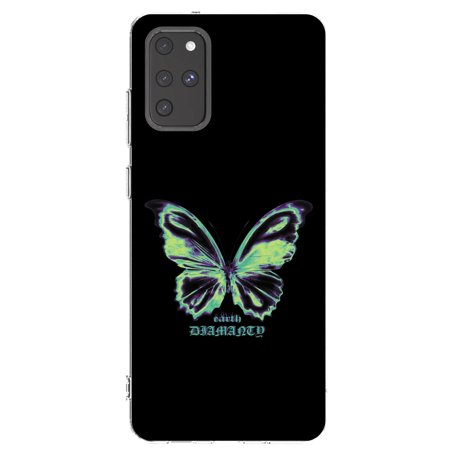 Picasee Samsung Galaxy S20+ G985F Hülle - Transparentes Silikon - Diamanty Blue