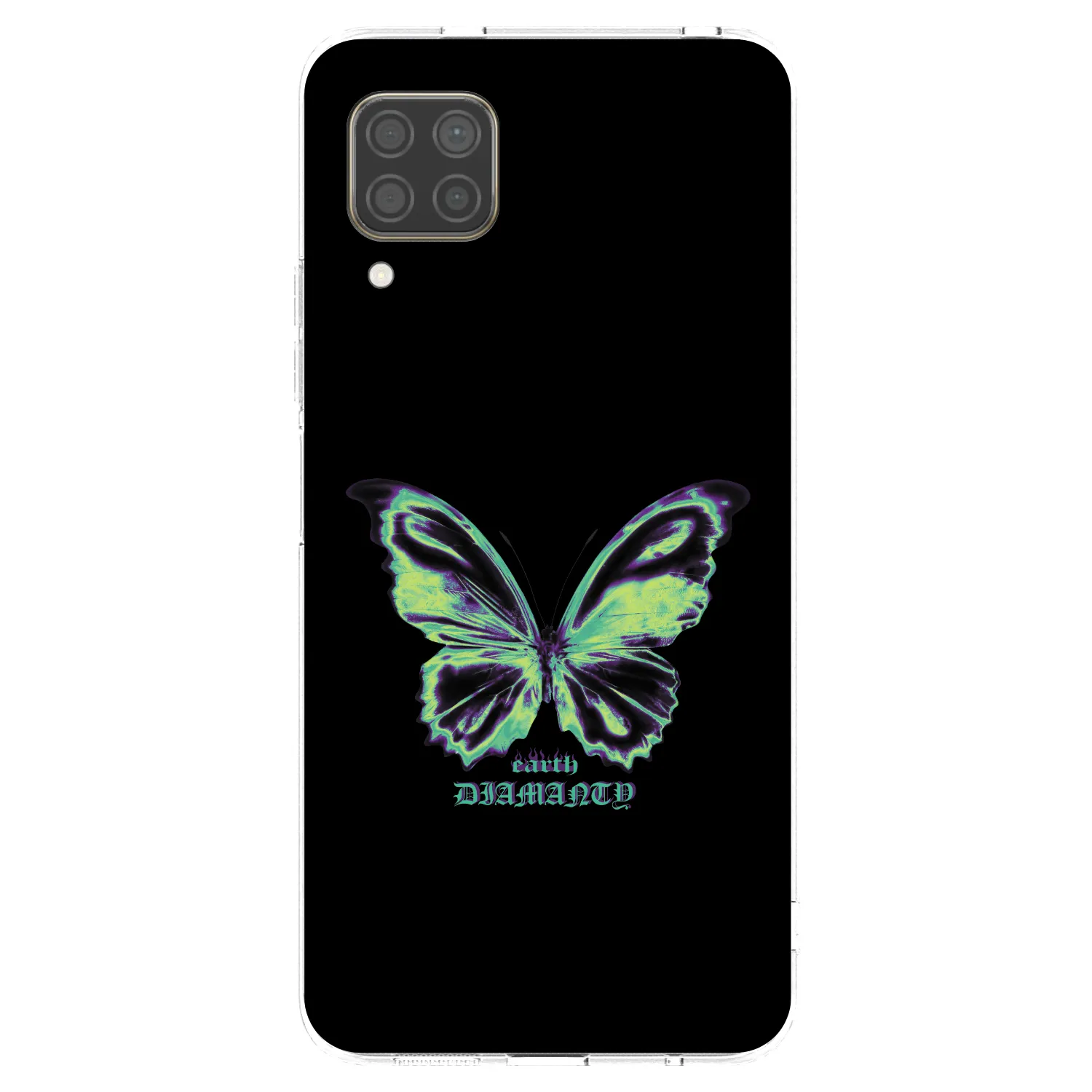 Picasee Huawei P40 Lite Hülle - Transparentes Silikon - Diamanty Blue