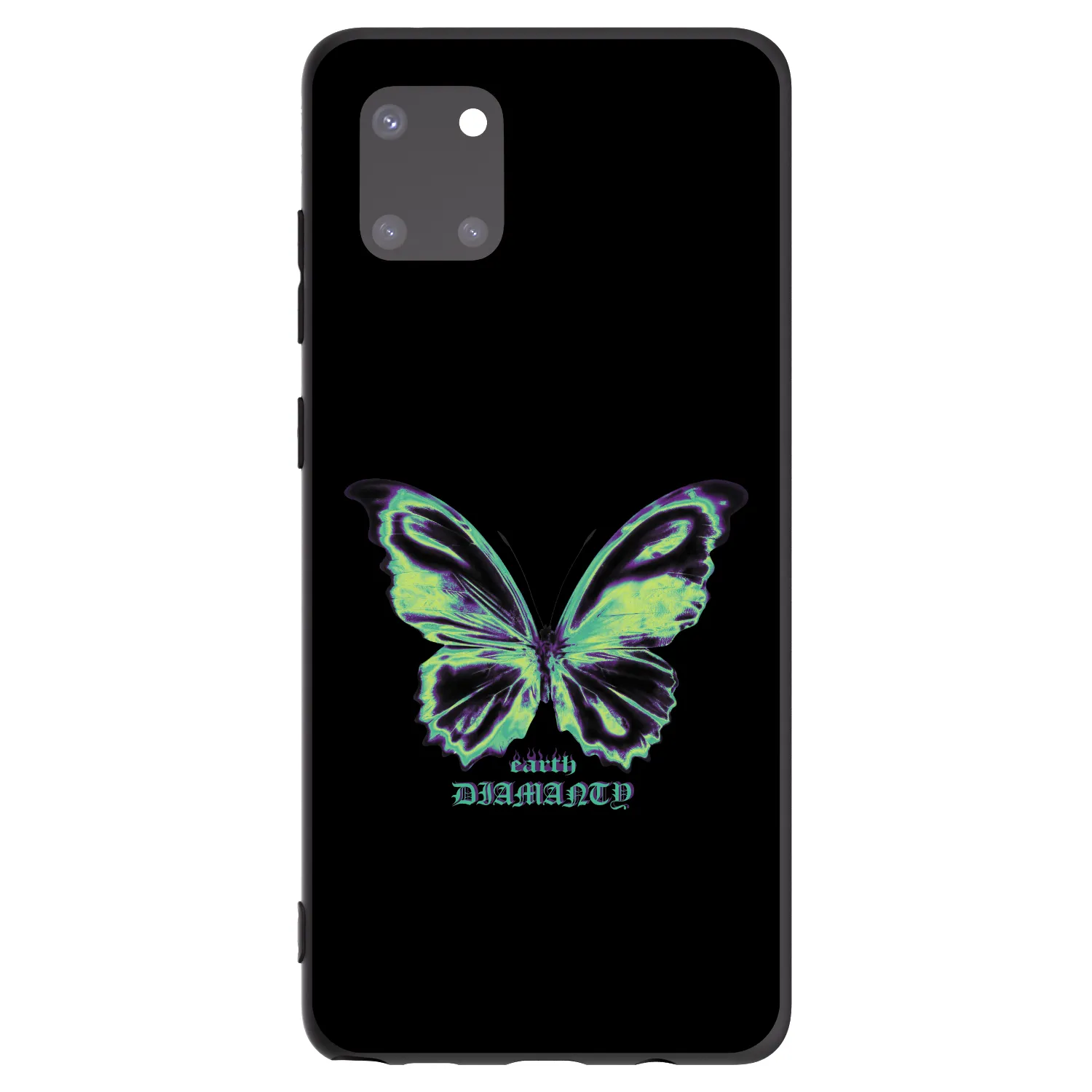 Picasee Samsung Galaxy Note 10 Lite N770F Hülle - Schwarzes Silikon - Diamanty Blue