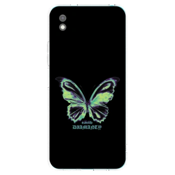 Picasee Xiaomi Redmi 9A Hülle - Schwarzes Silikon - Diamanty Blue