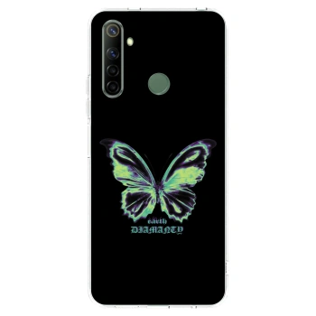 Picasee Realme 6i Hülle - Transparentes Silikon - Diamanty Blue