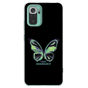 Picasee Xiaomi Redmi Note 10 Pro Hülle - Transparentes Silikon - Diamanty Blue