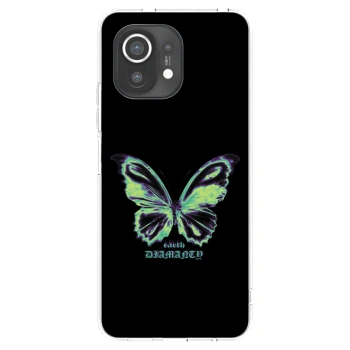 Picasee Xiaomi Mi 11 Hülle - Transparentes Silikon - Diamanty Blue