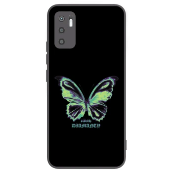 Picasee Xiaomi Redmi Note 10 5G Hülle - Schwarzes Silikon - Diamanty Blue