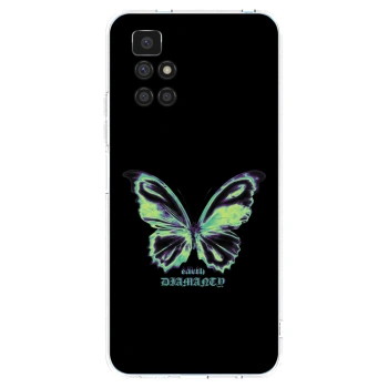 Picasee Xiaomi Redmi 10 Hülle - Transparentes Silikon - Diamanty Blue