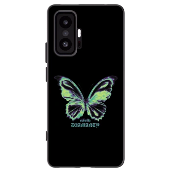 Picasee Xiaomi 11T Pro Hülle - Schwarzes Silikon - Diamanty Blue
