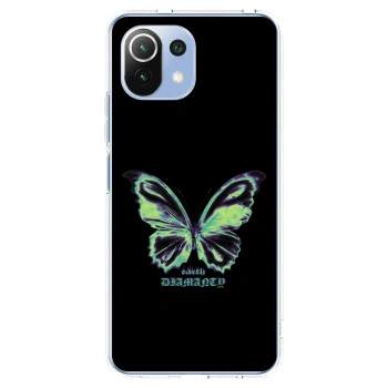 Picasee Xiaomi 11 Lite 5G NE Hülle - Transparentes Silikon - Diamanty Blue