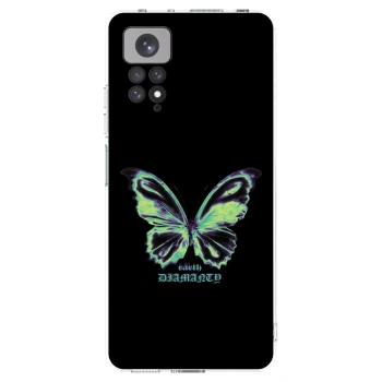 Picasee Xiaomi Redmi Note 11 Hülle - Transparentes Silikon - Diamanty Blue