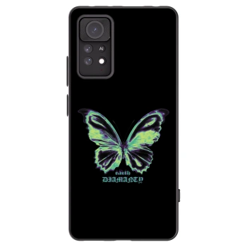 Picasee Xiaomi Redmi Note 11 Pro Hülle - Schwarzes Silikon - Diamanty Blue