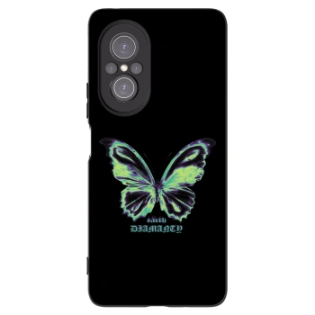 Picasee Huawei Nova 9 SE Hülle - Schwarzes Silikon - Diamanty Blue