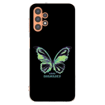 Picasee Samsung Galaxy A13 4G A135 Hülle - Transparentes Silikon - Diamanty Blue