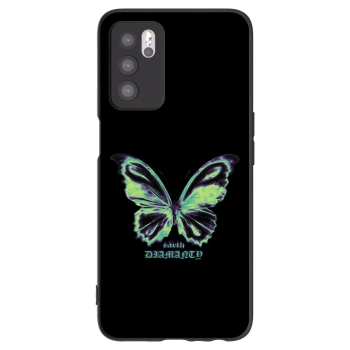 Picasee OPPO A16s Hülle - Schwarzes Silikon - Diamanty Blue