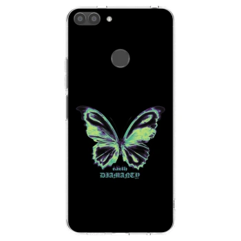 Picasee Huawei P Smart Hülle - Transparentes Silikon - Diamanty Blue