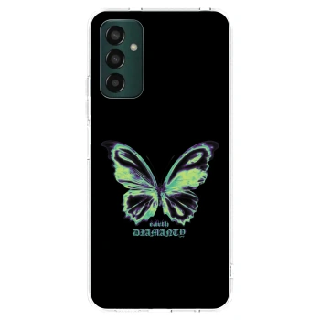 Picasee Samsung Galaxy M13 M135F Hülle - Transparentes Silikon - Diamanty Blue