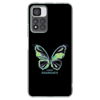 Picasee Xiaomi Redmi Note 11 Pro+ 5G Hülle - Transparentes Silikon - Diamanty Blue