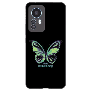 Picasee Xiaomi 12T Hülle - Schwarzes Silikon - Diamanty Blue
