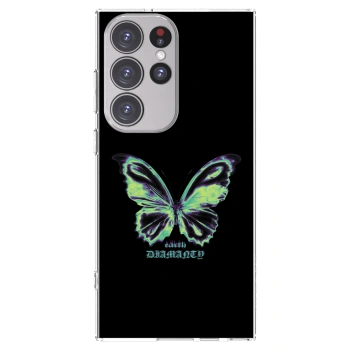 Picasee Samsung Galaxy S23 Ultra 5G Hülle - Transparentes Silikon - Diamanty Blue