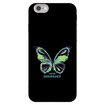 Picasee Apple iPhone 6/6S Hülle - Transparentes Silikon - Diamanty Blue