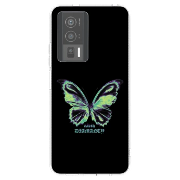 Picasee Xiaomi Poco F5 Pro 5G Hülle - Transparentes Silikon - Diamanty Blue