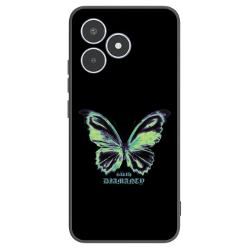 Picasee Realme C53 Hülle - Schwarzes Silikon - Diamanty Blue