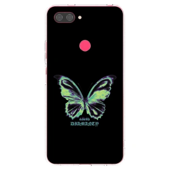 Picasee Xiaomi Mi 8 Lite Hülle - Transparentes Silikon - Diamanty Blue