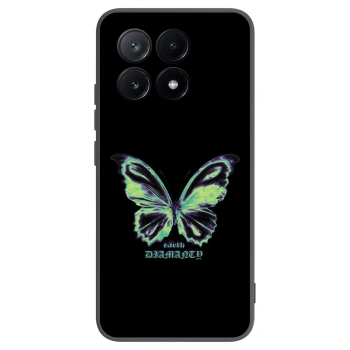 Picasee Xiaomi Poco X6 Pro Hülle - Schwarzes Silikon - Diamanty Blue