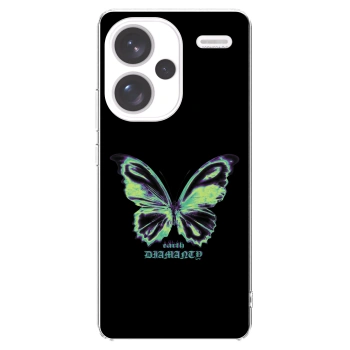 Picasee Xiaomi Redmi Note 13 Pro+ 5G Hülle - Transparentes Silikon - Diamanty Blue