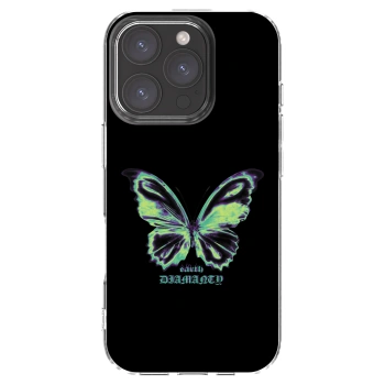 Picasee Apple iPhone 16 Pro Hülle - Transparentes Silikon - Diamanty Blue