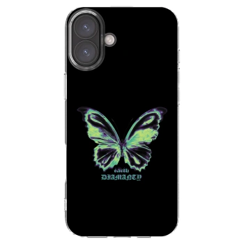 Picasee Apple iPhone 16 Plus Hülle - Transparentes Silikon - Diamanty Blue