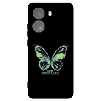 Picasee Xiaomi Poco X7 Hülle - Schwarzes Silikon - Diamanty Blue