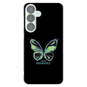 Picasee Samsung Galaxy S25+ 5G Hülle - Transparentes Silikon - Diamanty Blue