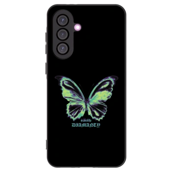 Picasee Samsung Galaxy A36 5G Hülle - Schwarzes Silikon - Diamanty Blue
