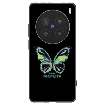 Picasee Vivo X200 Pro Hülle - Schwarzes Silikon - Diamanty Blue