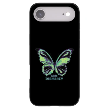 Picasee Apple iPhone Air Hülle - Schwarzes Silikon - Diamanty Blue