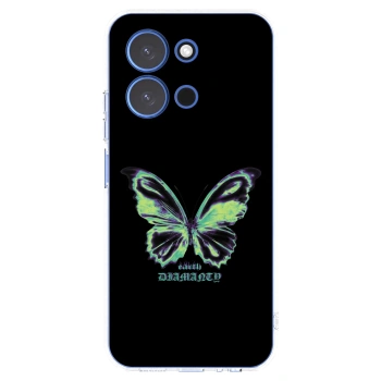 Picasee Xiaomi Redmi 15C 4G Hülle - Transparentes Silikon - Diamanty Blue