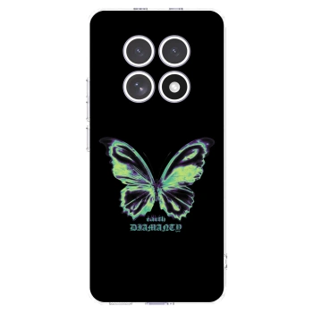 Picasee Xiaomi Redmi Note 15 Hülle - Transparentes Silikon - Diamanty Blue