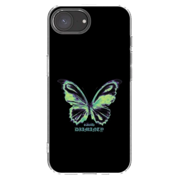 Picasee Apple iPhone 17e Hülle - Transparentes Silikon - Diamanty Blue