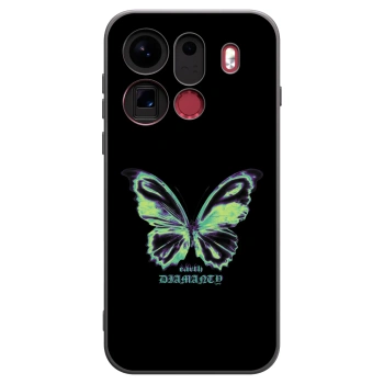 Picasee OPPO Find X9 Pro Hülle - Schwarzes Silikon - Diamanty Blue