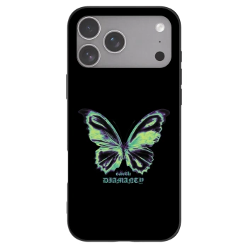 Picasee Apple iPhone 18 Pro Max Hülle - Schwarzes Silikon - Diamanty Blue