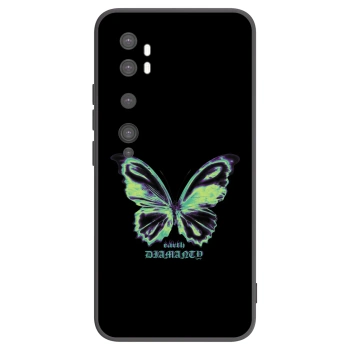 Picasee Xiaomi Mi Note 10 (Pro) Hülle - Schwarzes Silikon - Diamanty Blue