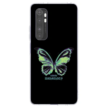 Picasee Xiaomi Mi Note 10 Lite Hülle - Transparentes Silikon - Diamanty Blue