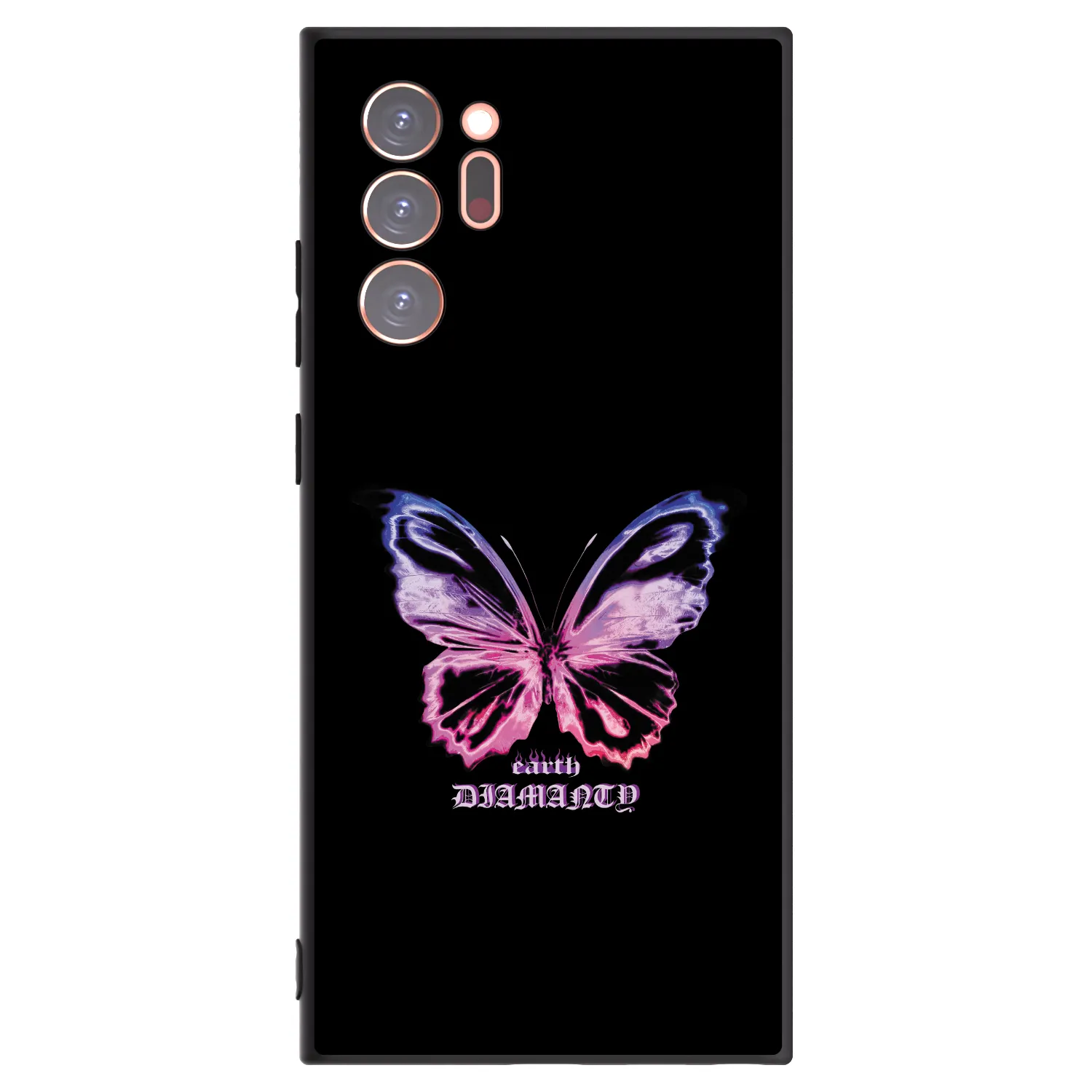 Picasee Samsung Galaxy Note 20 Ultra Hülle - Schwarzes Silikon - Diamanty Purple
