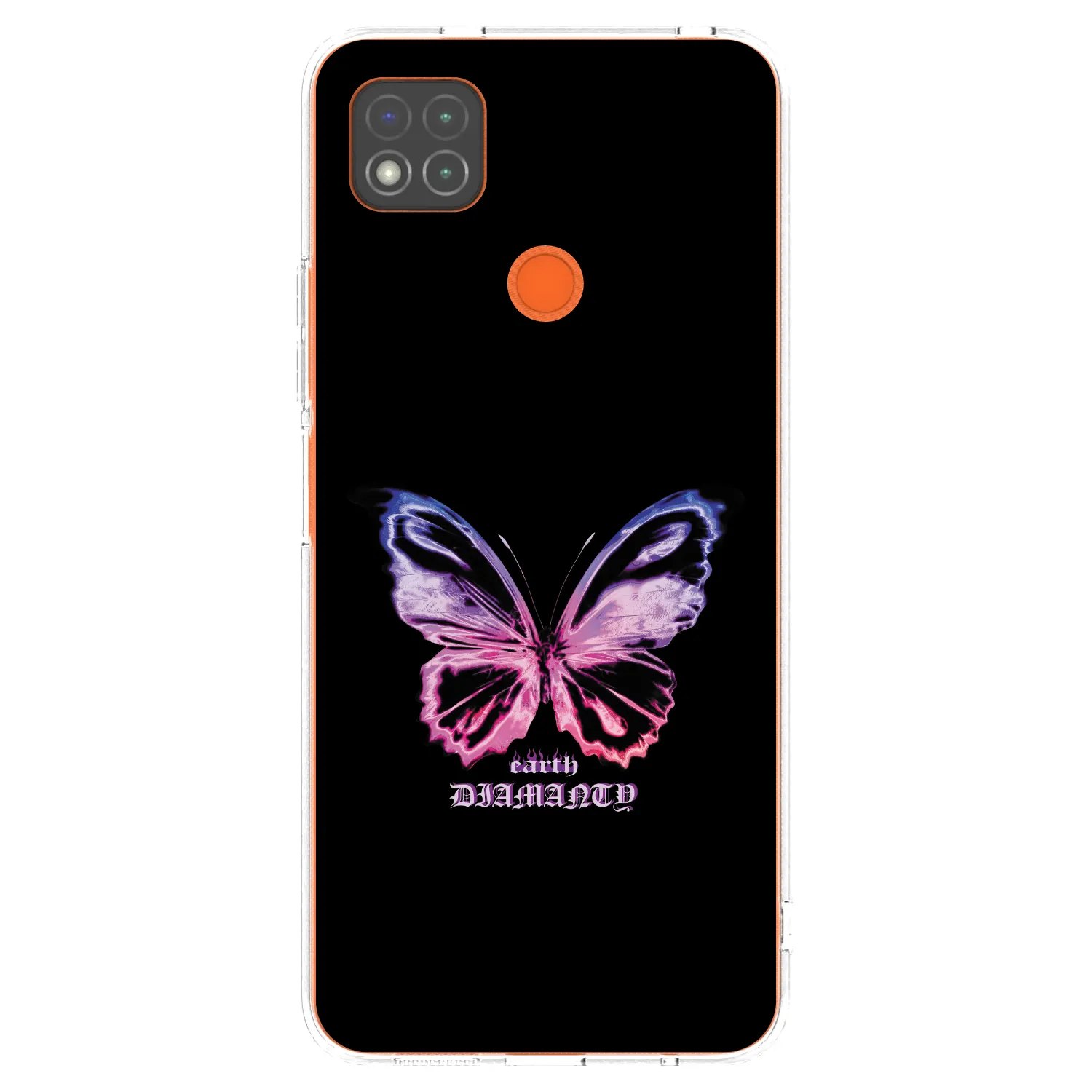 Picasee Xiaomi Redmi 9C Hülle - Transparentes Silikon - Diamanty Purple