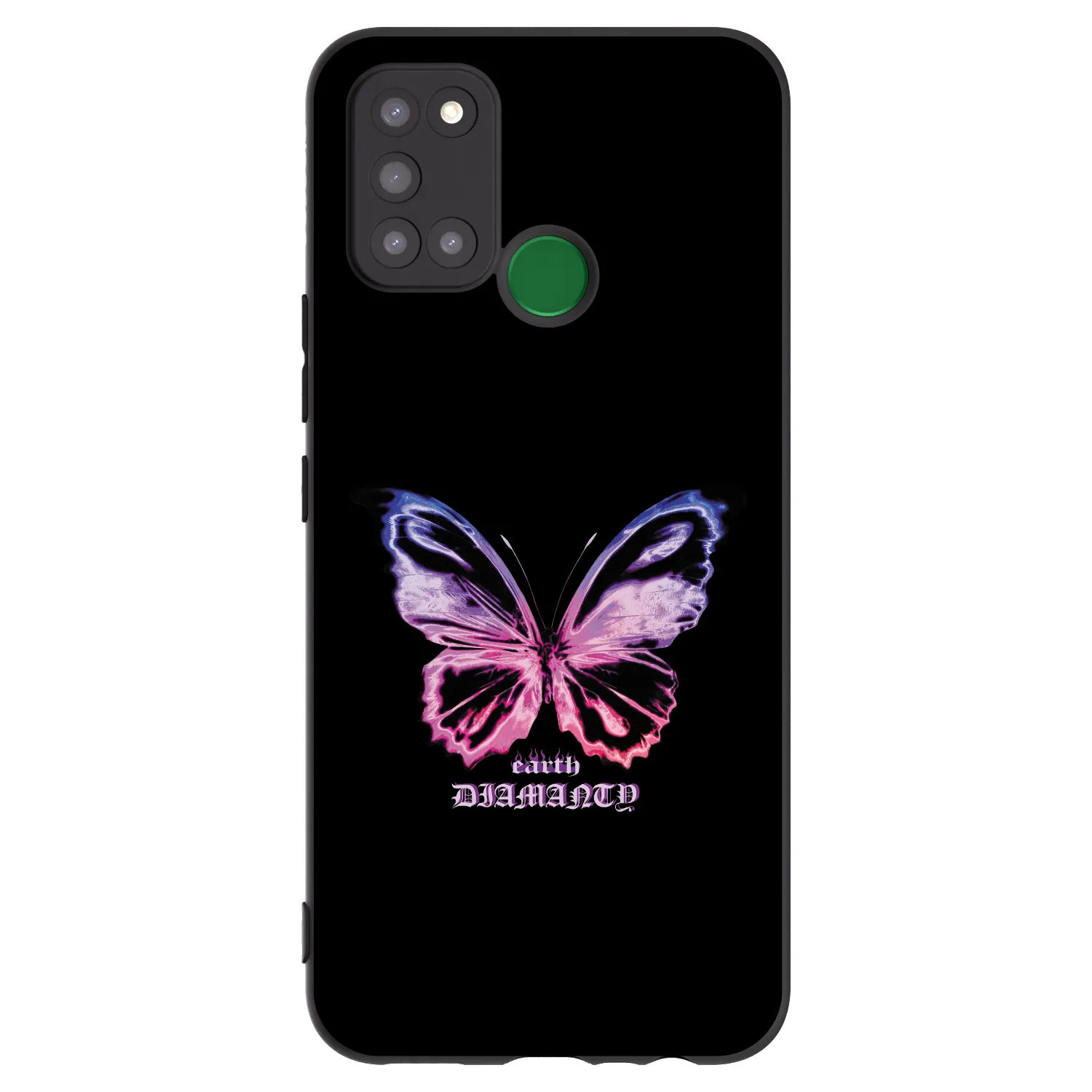 Picasee Realme 7i Hülle - Schwarzes Silikon - Diamanty Purple